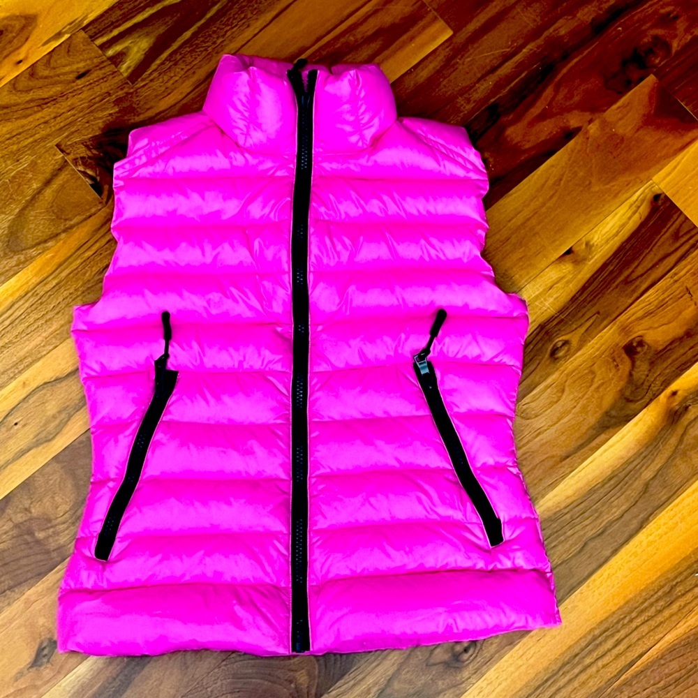 SAM. New York Girls Goose Down Puffer Packable Vest, EUC